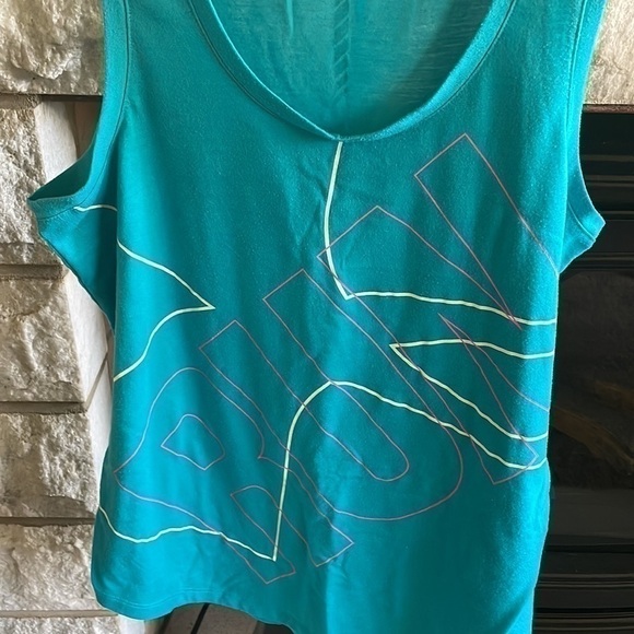 Under Armour Run Racerback Tank Blue/Pink M - Picture 2 of 5